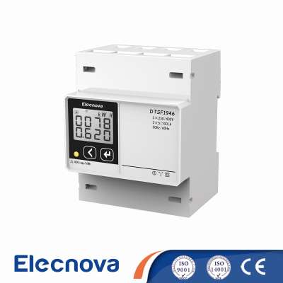 Elecnova DTSF1946-4P LCD display three phase din rail multi-function tariff energy meter