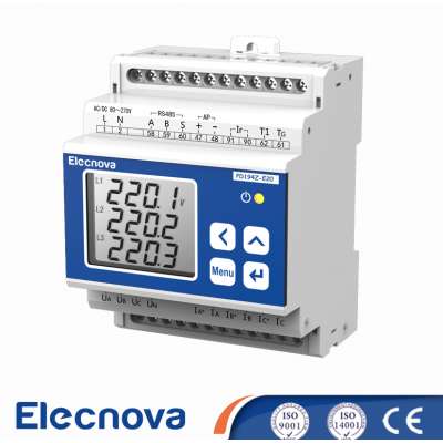 PD194Z-E20 din rail mounted three phase digital multi-function power meter